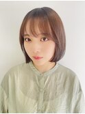 ブリーチなしナチュラルブラウンヘア