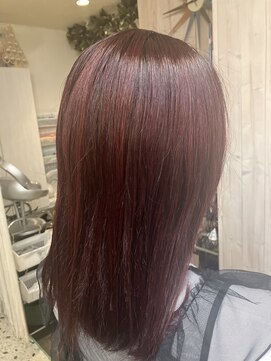 ヘアーサロン アイディ(HAIR SALON Id) ワインレッドカラー