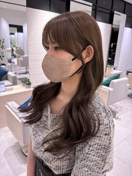 ステア ケース(stair case) 結んでも耳掛けても可愛い顔まわり小顔カット前髪カットカラー