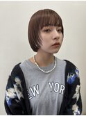 〇切りっぱなしレイヤーミニボブショートボブタッセルボブ