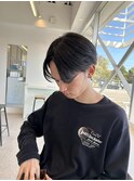 前下がりセンターパート