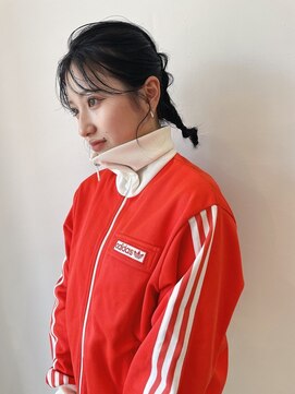 イル(ill) 次回のカラーまで考えた透明感のある暗染め！