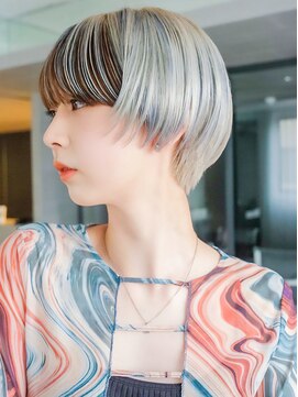 アルバム 銀座(ALBUM GINZA) 小顔透明感カラー秋色くすみベージュオリーブカラー_9422