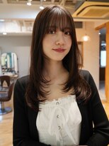 ガーランド (Garland) 大人かわいい顔まわりレイヤー艶髪ベージュ小顔シースルーバング