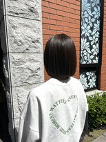 ビス リアン 川口店(Vis lien)&nbsp;20代30代透明感暗髪グレージュ丸みボブ