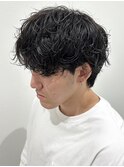 シャドウパーマメンズカットパーマ波巻きスパイラルパーマ