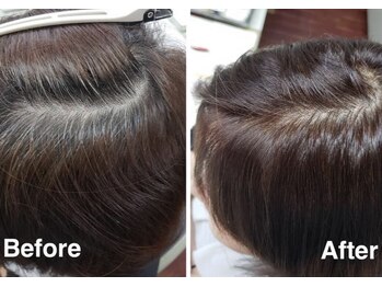 リシェスニュメロネフ 吉祥寺(RICHESSE N°9)の写真/【ノンジアミンカラー取扱い】髪と頭皮に優しいカラー剤を使用し、髪本来の美しさを引き出します。