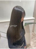 透明感たっぷりオリーブカラー