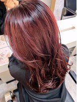 ブレンド 渋谷(BLend)&nbsp;ハイライトミディアムヘア暗めカラーオリーブグレー