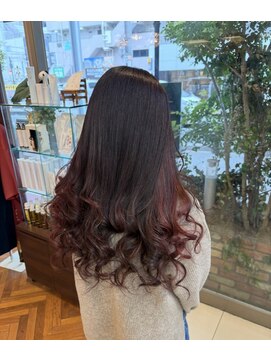 ファーレンピュアスウィート(fahren-pure-suite) ブリーチ無しインナーカラーviolet pink