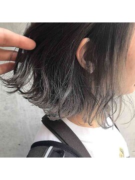 アコット(Acotto.) ラベンダーグレー/外ハネボブ/インナーカラー[下北沢Acotto]