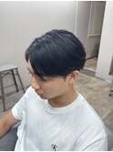 曲がる縮毛矯正/メンズ縮毛矯正/ショートセンターパート
