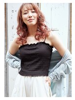 モア 下通店(MORE)&nbsp;ロング/ピンクグラデーション