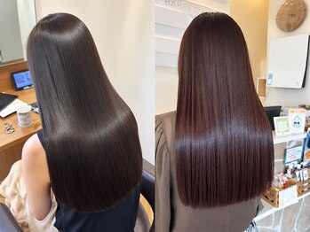 ルシードスタイル バレッタ(LUCIDO STYLE BARRETTA)の写真/一人ひとりの髪質やダメージに合わせて最適な薬剤＆トリートメントを選定♪艶やかでコシのあるヘアへ