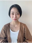暗髪ショート