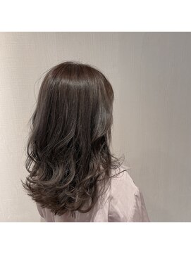 アフィックス ヘア 水天宮前店(affix hair) ブリーチなしカラー　カーキアッシュ×グラマラスカール