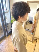 メルト 吉祥寺(melt)&nbsp;マッシュショートパーマ　透明感ラベンダーベージュ