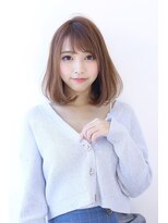 オーロ 宝塚店(ORO)&nbsp;20代30代40代透明感マロンベージュニュアンスカラーAラインボブ