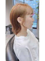 ドゥマン(Demain)&nbsp;美髪大人かわいいこなれ耳かけミディベージュグレージュ＊