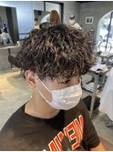 波巻きパーマ