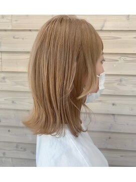 トゥーリ 長崎住吉店(tuuli) tuuli☆30代40代ペールベージュ切りっぱなしミディアム　71