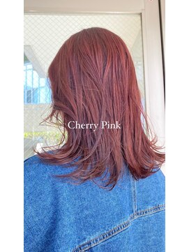 ベンジー 北上店(benji) ブリーチなしで発色抜群チェリーピンク！