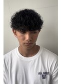 波巻きパーマ