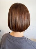 20代30代40代髪質改善カラーショコラアッシュ艶感ボブ