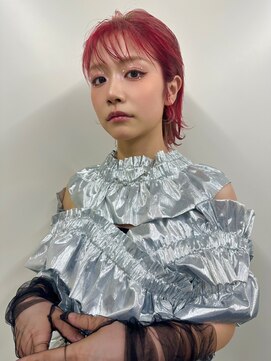 リアン(Lien) 似合わせショート/デザインカット/ルビーピンク