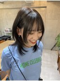 姫カットレイヤー/耳掛けレイヤー/ミディアムレイヤー/韓国ヘア