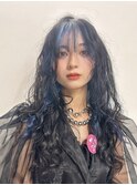 インナーカラー／フェイスフレーミング／ネイビーカラー