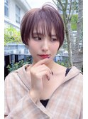 アッシュピンクショートカット