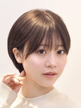 ローネス ギンザ(LONESS ginza) マッシュショート/耳かけショート/くすみベージュ/小顔カット