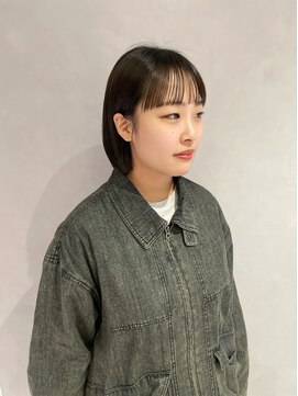 リアン バイ キートス(Lien by kiitos) シンプルに可愛い！前髪カット/ボブ/耳かけボブ
