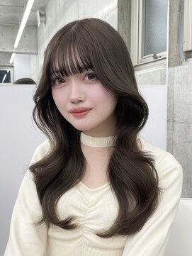 エヌアイ オモテサンドウ(ni omotesando) 韓国くびれヘア/オリーブベージュ/小顔カット　上野