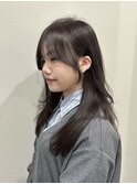 韓国風/レイヤー/小顔/前髪カット/髪質改善/グレージュ/透明感