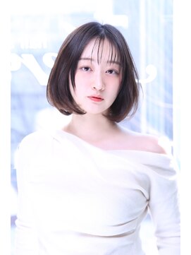 アエレ(Aere) 【Aere池袋】シースルーバング×ボブ×オーキッドカラー☆小林