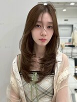 ユーフォリア 銀座(Euphoria)&nbsp;レイヤーカット 透明感カラー ヨシンモリ ブラウンベージュ 美髪