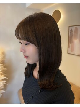 ラヴィズム 名駅店(LUVISM) ◎韓国ヘアー顔周りレイヤーおくれ毛ミディアム前髪名古屋/名駅