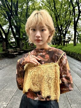 ロンドエニカ 大宮(Lond enika) ミニウルフレイヤーカット顔周りカット前髪カットショート/大宮