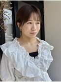 ショートボブハイライトレイヤーカットヘアセット/鹿児島/天文館