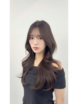 アマトウキョウ アユンチェ(AMA TOKYO×AYUNCHE) 韓国ヘア　透明感カラー　2wayバング  レイヤーカット   顔周り