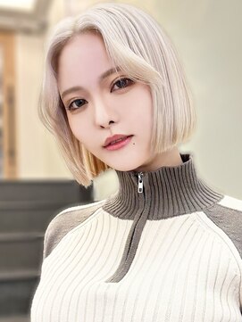 アース 相模大野店(EARTH) ★透明感ハイトーン◎韓国風レイヤー小顔ショート