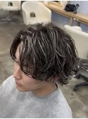 渋谷サーフカールニュアンスパーマフェザーパーマツーブロック
