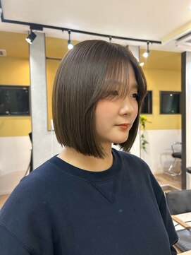 ハブ(hub) 【天神今泉】オリーブベージュボブ