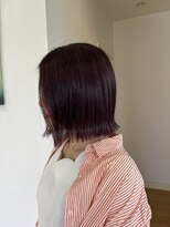 サラ 新宮店(SARA)&nbsp;切りっぱなしボブ×パープルカラー