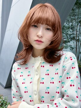 ホォレ 豊中店(fore) オリーブミルクティーカラーベージュボブブリーチレイヤー豊中