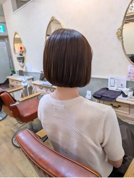 ミニボブ/明るい白髪染め/髪質改善【大宮】