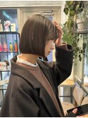 LomaliaHILLSケアカラーグレージュボブ