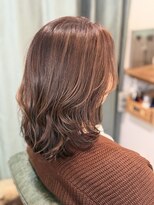 ラポール(RAPPORT)&nbsp;着物ヘア/ダークアッシュ/ミディアムレイヤーカット/蟹江